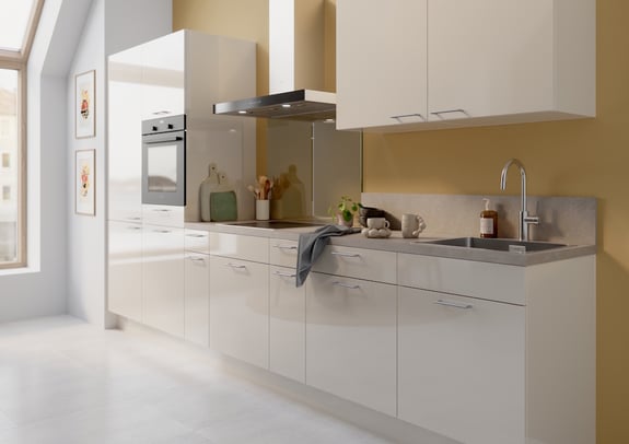 Kutchenhaus Flash Satin Grey High Gloss