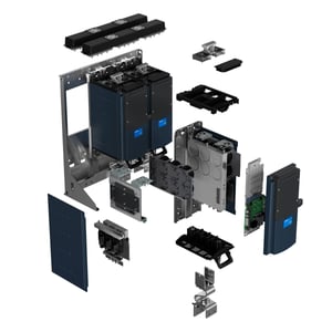 exploded view of electronic equipment